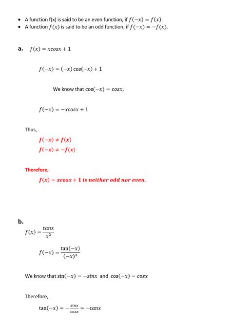 determine if odd, even, or neither f(x)=sec(x)|Determine whether a function is even, odd, or neither .